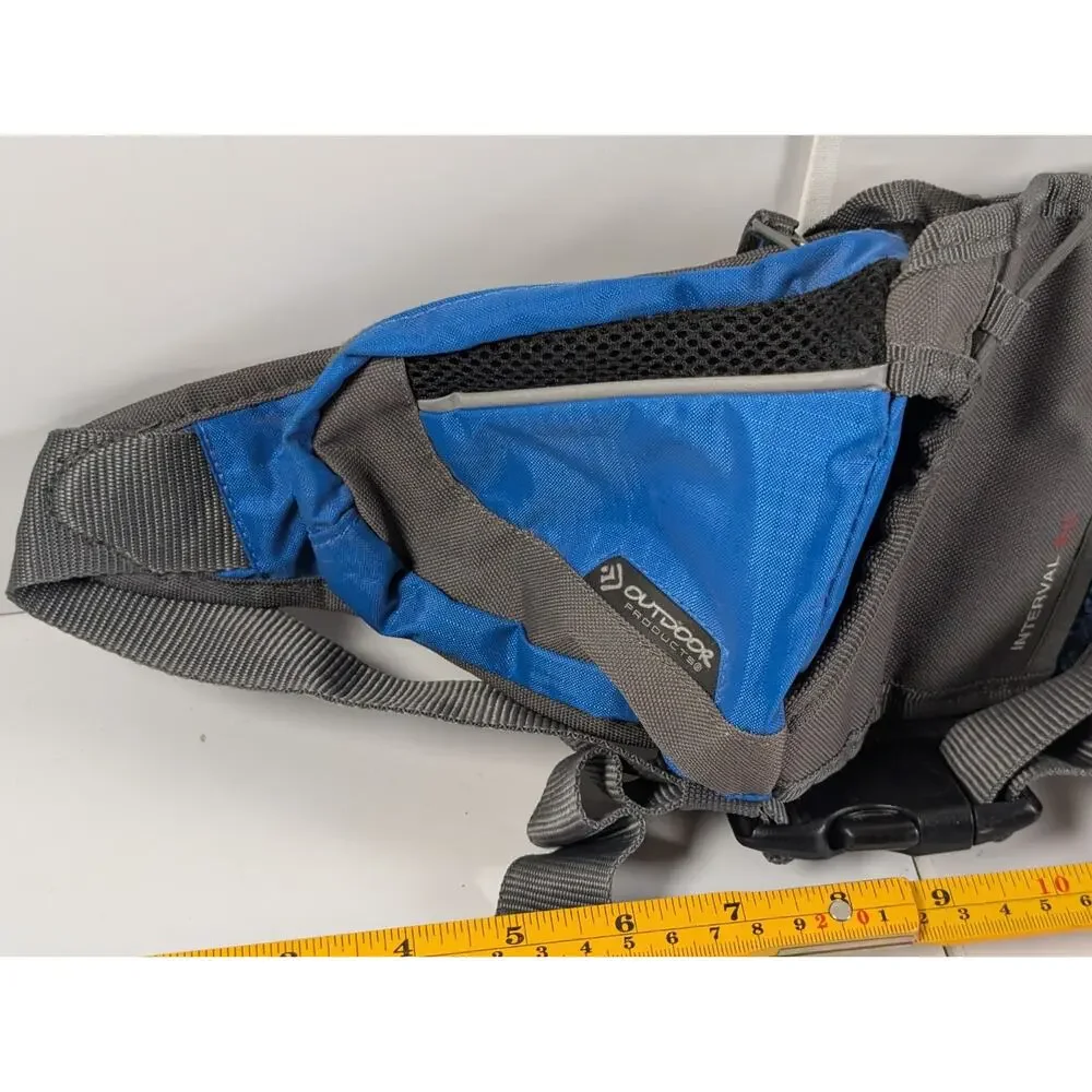 Outdoor Products Interval 8.0 Hydration Backpack Blue Gray Hiking Cycling...